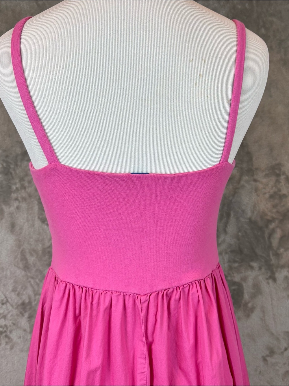 Old Navy Fit and Flare Combination Midi Sleeveless Pink Dress Sz M - Picture 7 of 14
